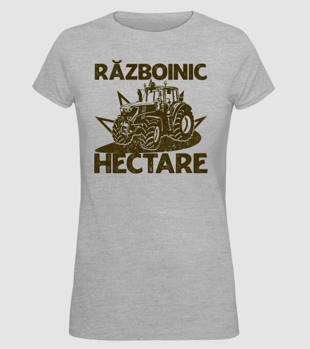Războinic Hectare model gri pe tricou