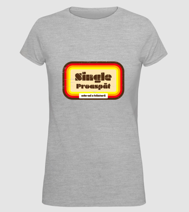 single proaspăt - adu-mi o băutură model gri pe tricou