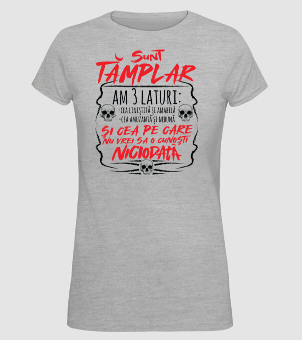 sunt tâmplar am 3 laturi model gri pe tricou