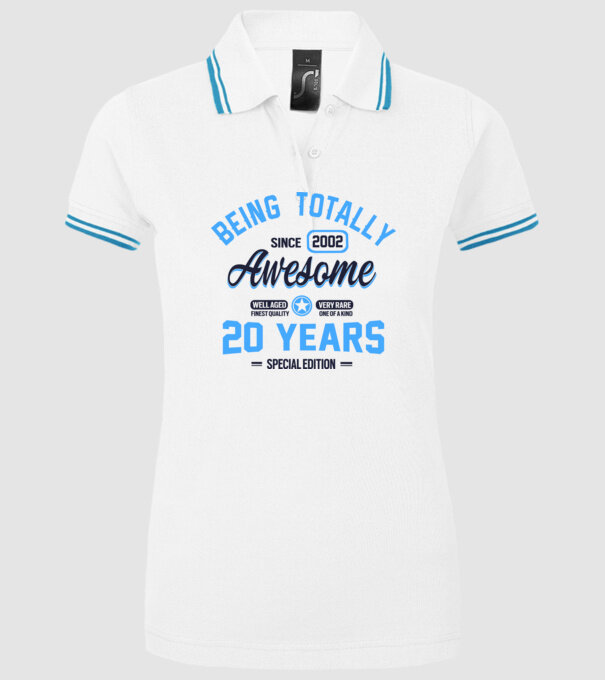 20 years of being totally awesome model alb pe tricou