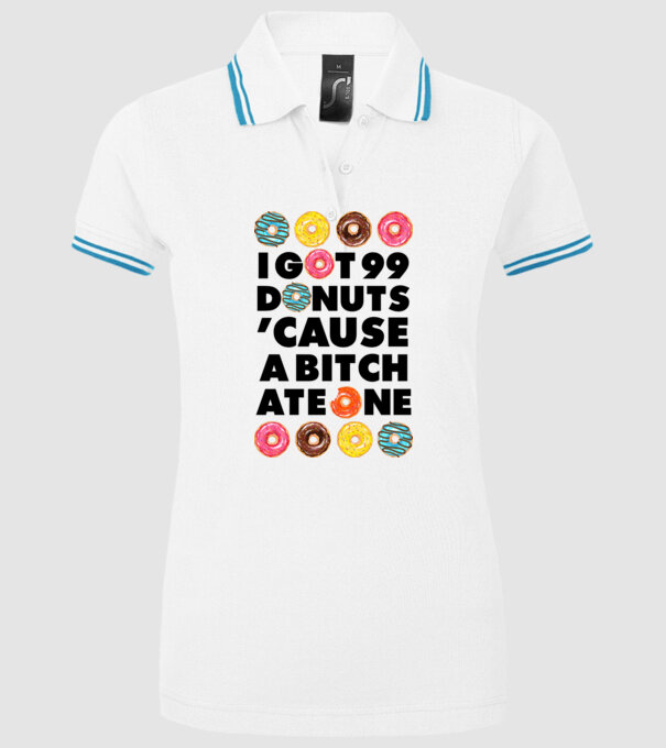 A bitch eat one model alb pe tricou