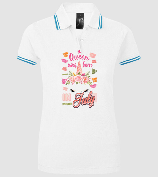 A queen was born in JÚLIUS model alb pe tricou