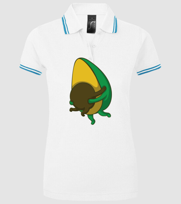 Avocado model alb pe tricou