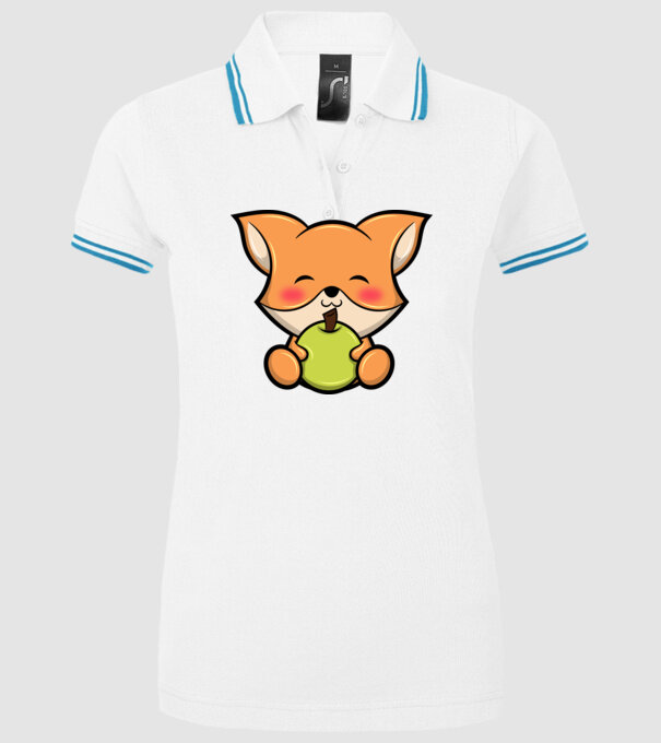 Baby Fox model alb pe tricou