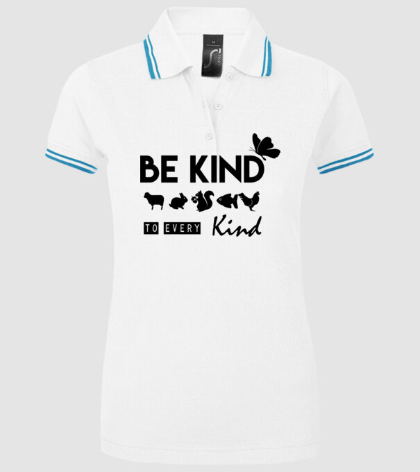 Be kind to every kind model alb pe tricou
