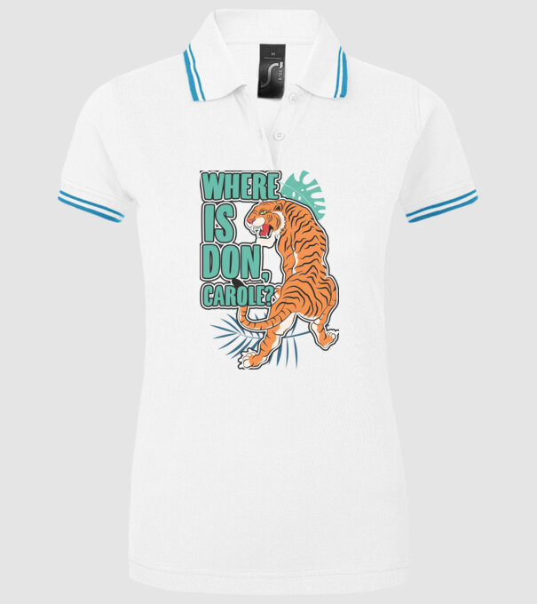 DonCarole model alb pe tricou