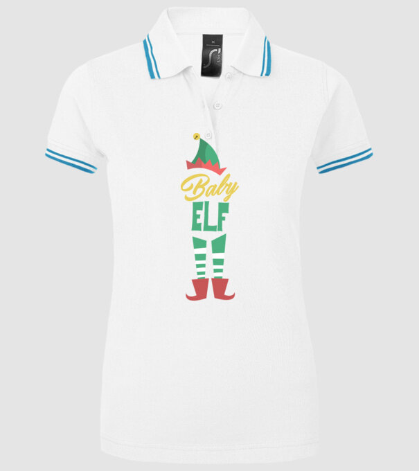 Elf family baby model alb pe tricou