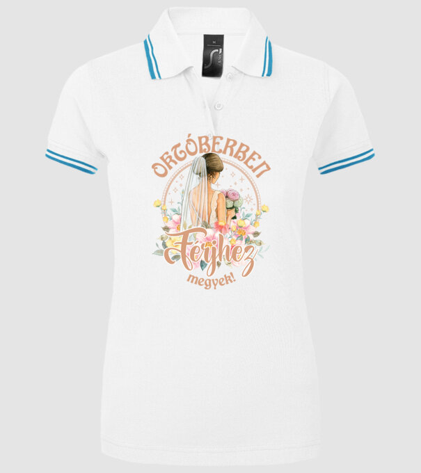 mă mărit - în octombrie model alb pe tricou