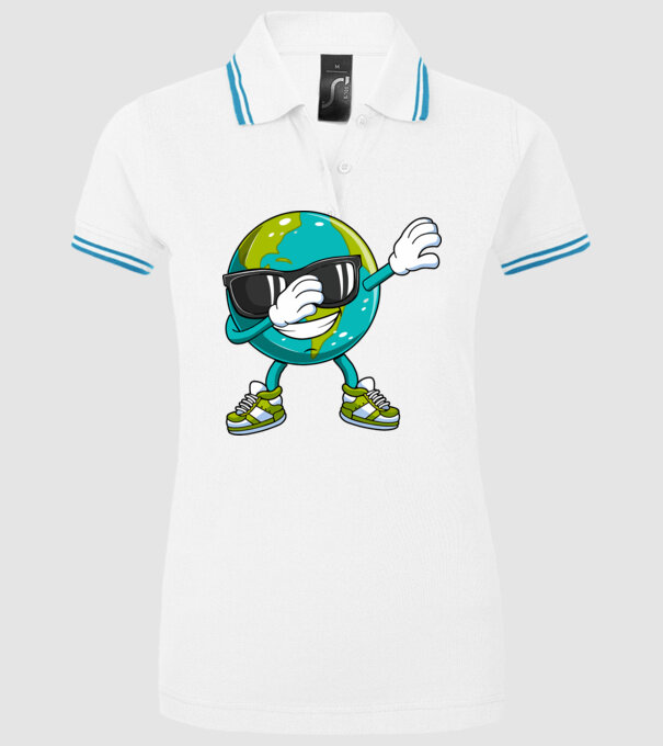 Pământ DAB Ziua Pământului model alb pe tricou
