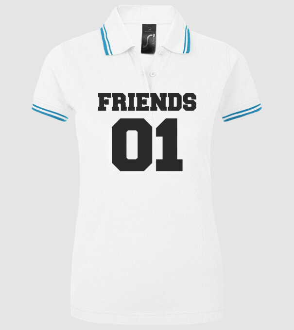 Friends 01 model alb pe tricou