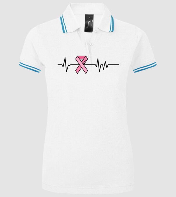 Heartbeat faith model alb pe tricou