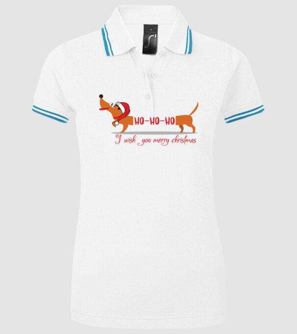 HoHoHo model alb pe tricou