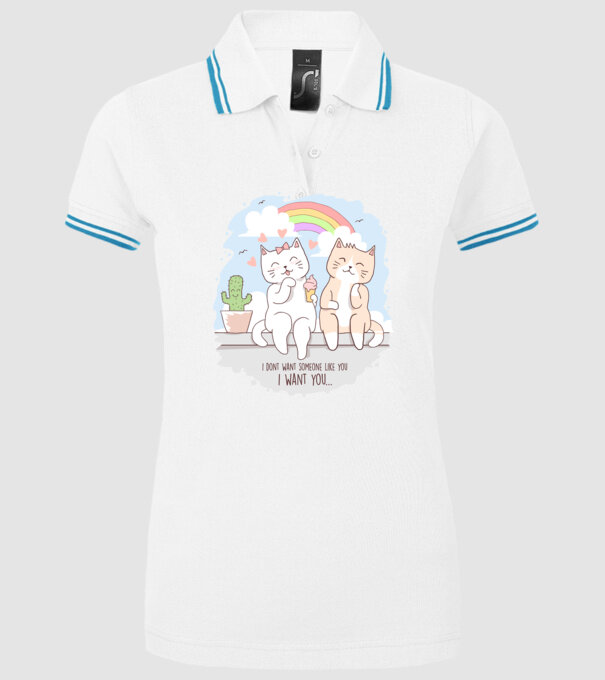 i dont want someone like you model alb pe tricou