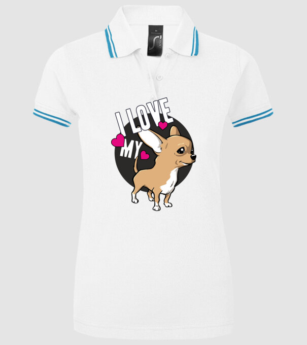 I love my Chihuahua model alb pe tricou