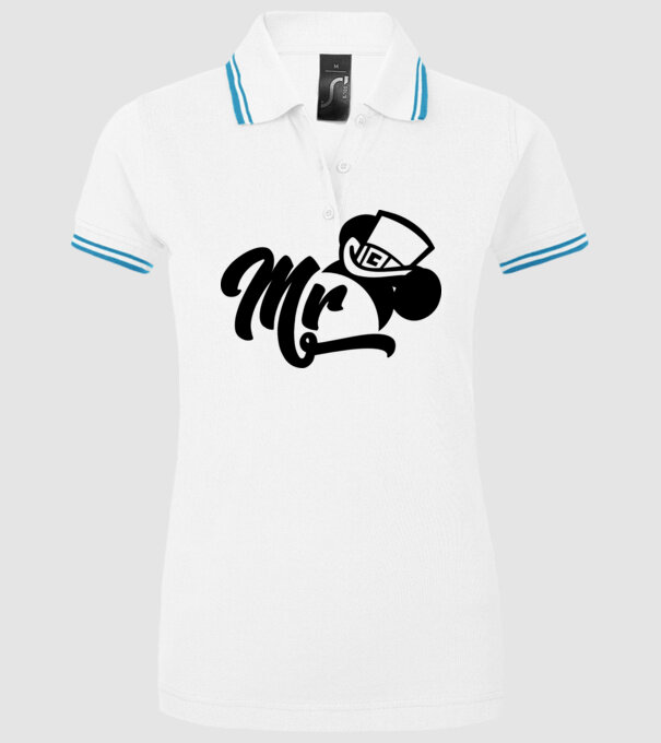 Mr Mouse model alb pe tricou