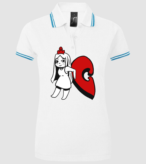 Pereche Puzzle fetiță model alb pe tricou