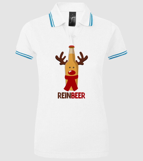 Bere REINBEER model alb pe tricou