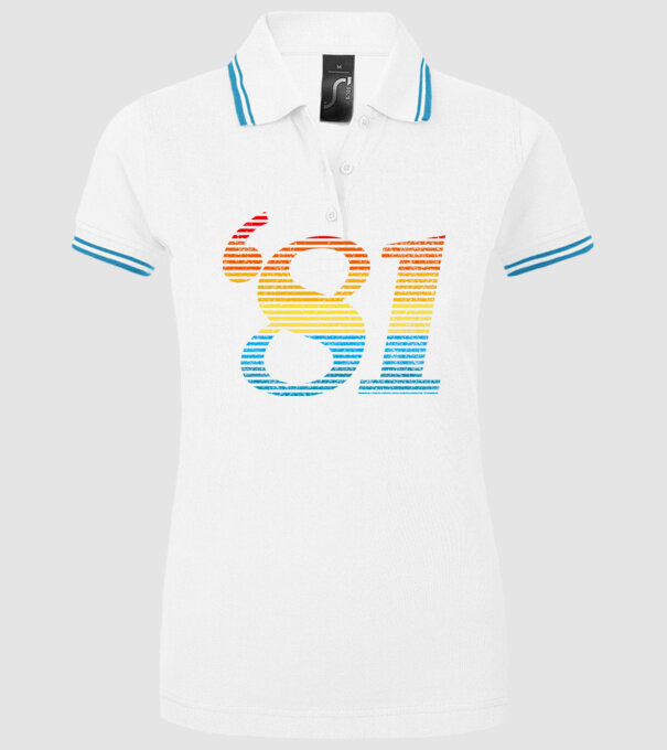 Retro Birthday 1981 model alb pe tricou