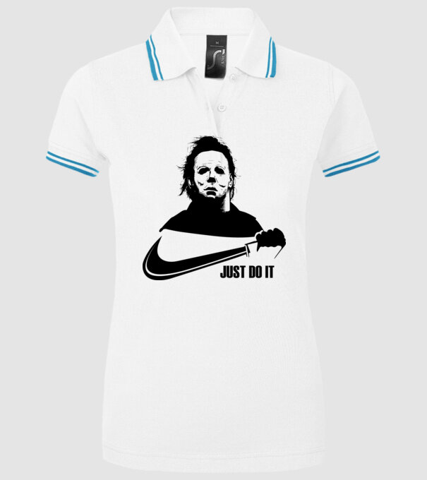 Serial killer model alb pe tricou