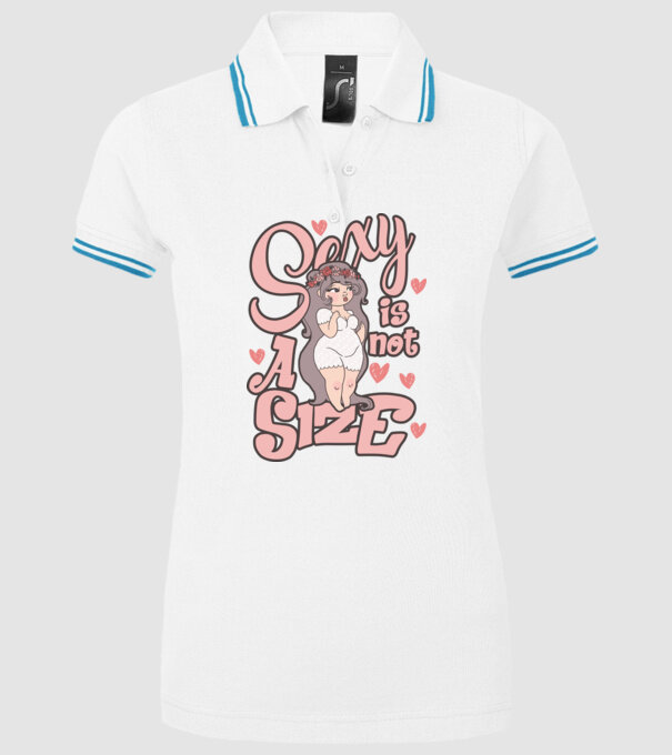 Sexy is not a size cutie model alb pe tricou