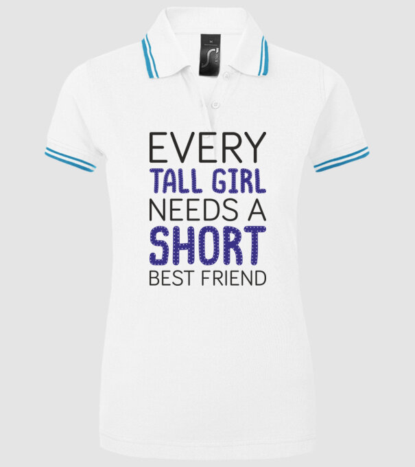 Short Freind model alb pe tricou