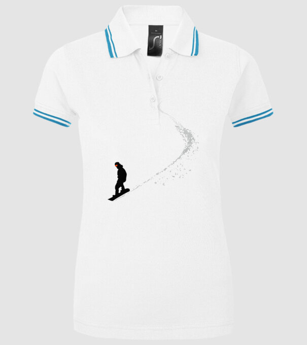 Slope Pantă model alb pe tricou