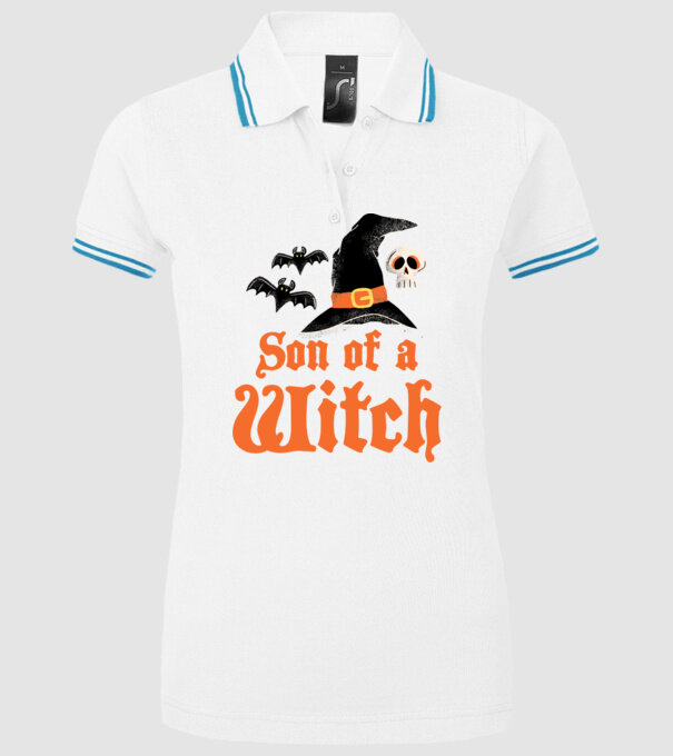 Son of a witch model alb pe tricou