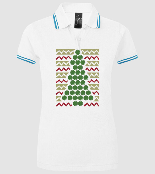Pulover urât de Crăciun Capac bere model alb pe tricou