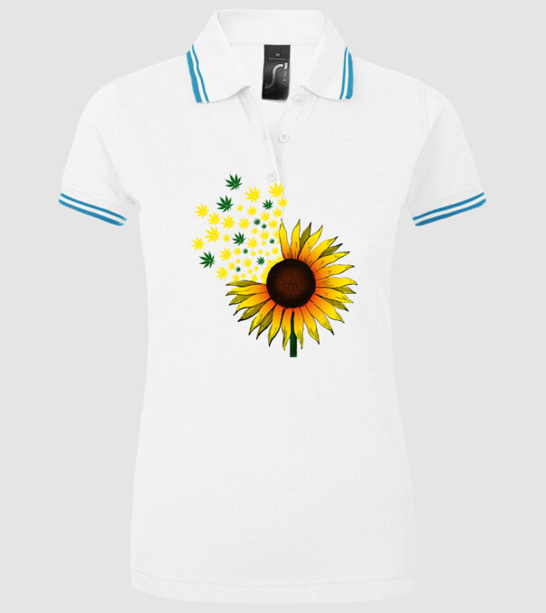 Sunflower Weed model alb pe tricou