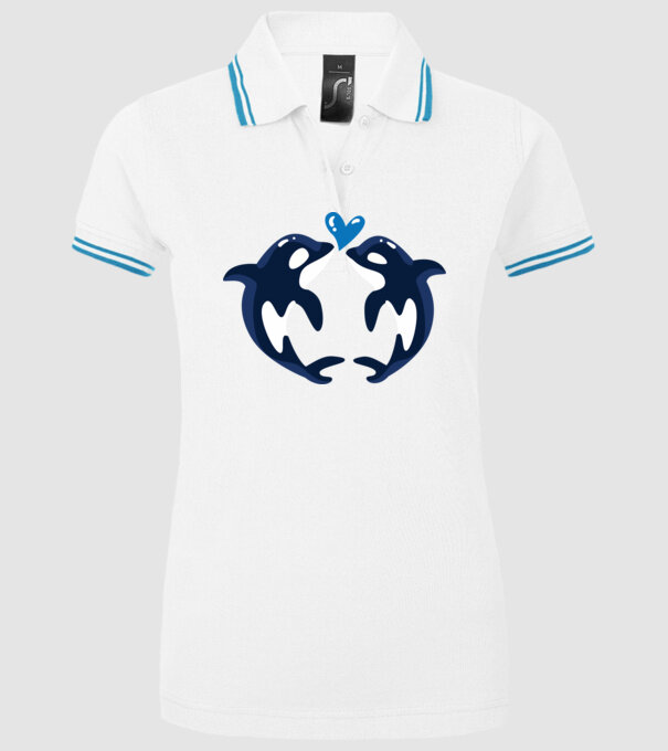 BALENE ÎNDRĂGOSTITE model alb pe tricou