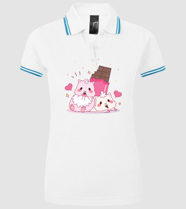 HAMSTERI ÎNDRĂGOSTIȚI 2 model alb pe tricou