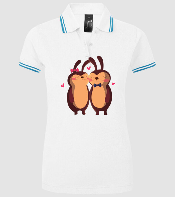 IEPURAȘI ÎNDRĂGOSTIȚI model alb pe tricou