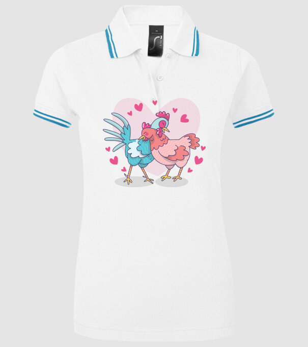 PUI ÎNDRĂGOSTIȚI model alb pe tricou
