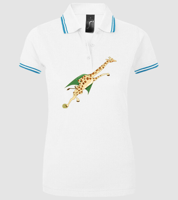 Girafă Super model alb pe tricou