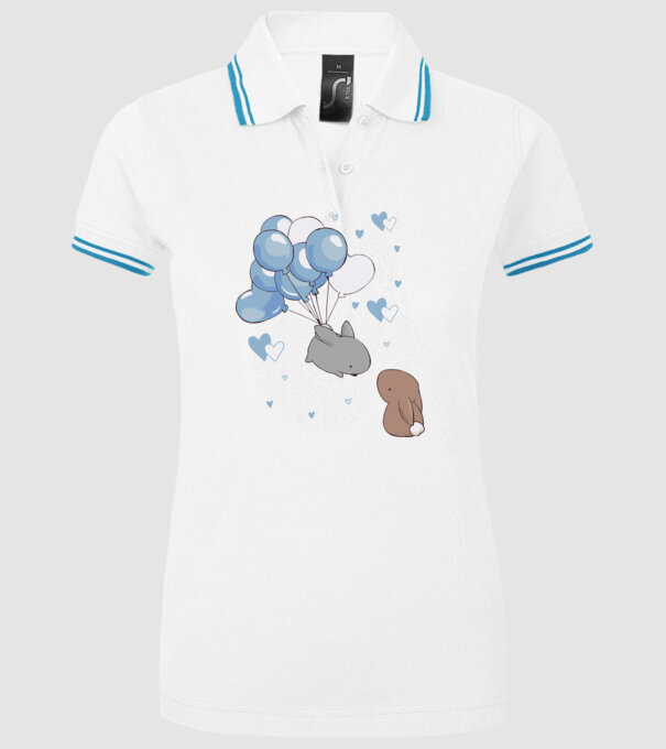 Tu ești melodia inimii mele iepurași model alb pe tricou
