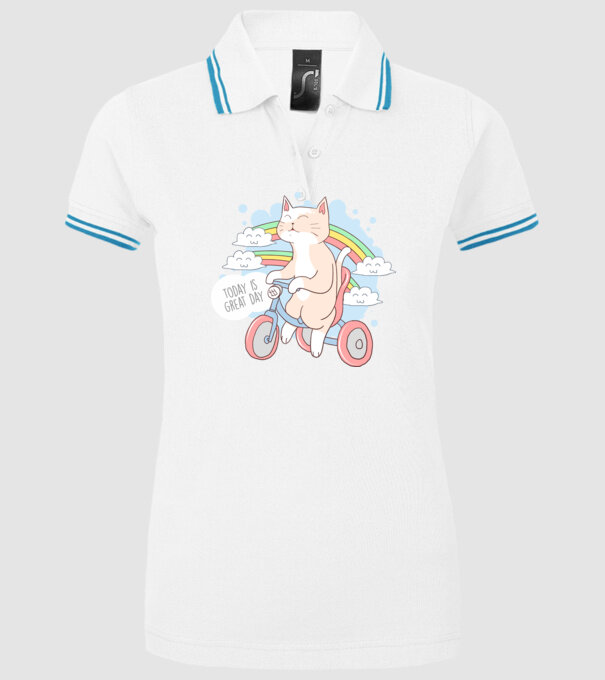 Today is a great day model alb pe tricou