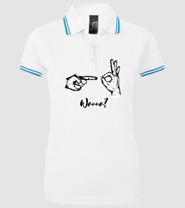 Wanna sex model alb pe tricou