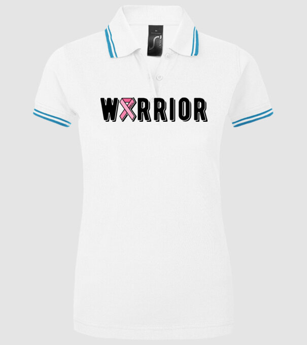Warrior model alb pe tricou