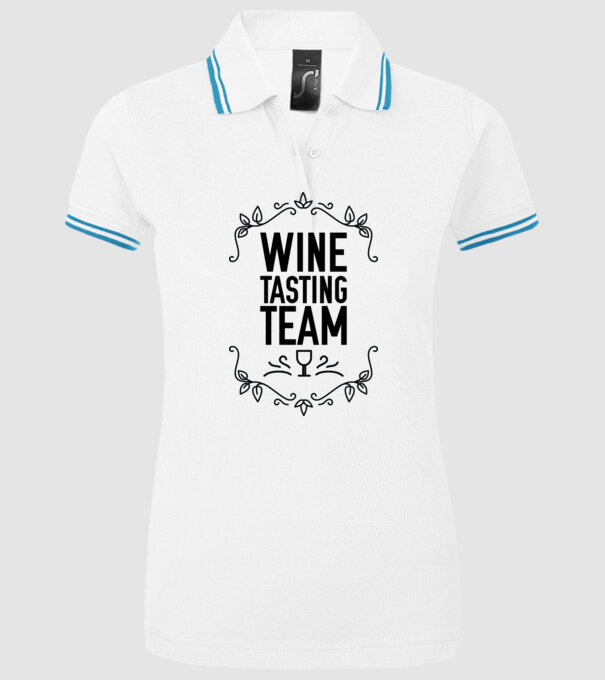 Wine tasting team Wine Tasting Team model alb pe tricou