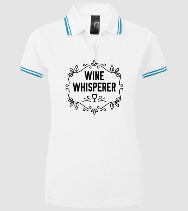Wine tasting team Wine Whisperer model alb pe tricou