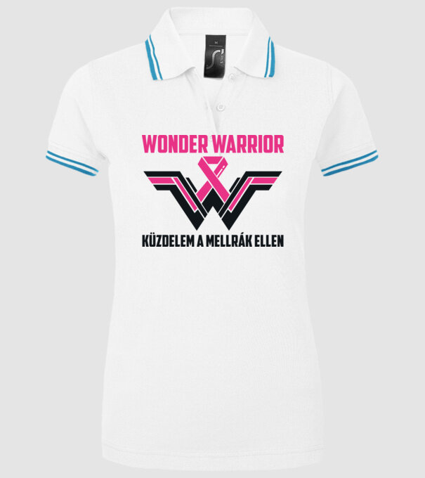 WONDER WARRIOR model alb pe tricou