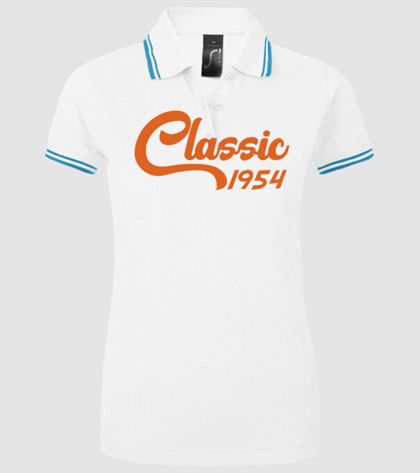 1954 Classic model alb pe tricou