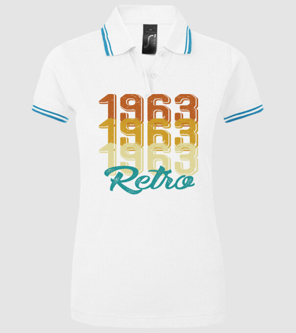 1963 Retro model alb pe tricou