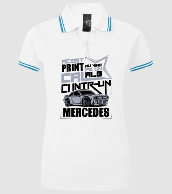 Acest prinț nu vine pe un cal alb, ci într-un Mercedes model alb pe tricou