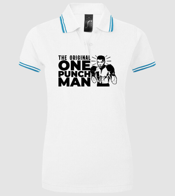 Ali the original one punch man model alb pe tricou