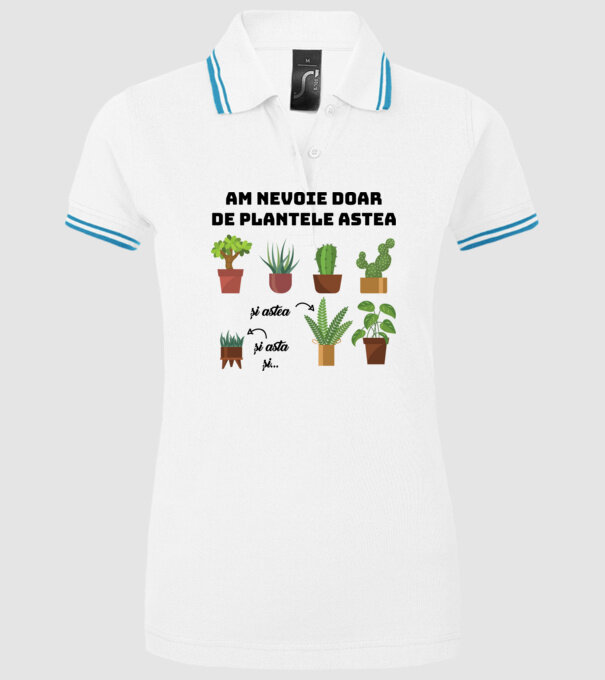 am nevoie doar de plantele astea model alb pe tricou