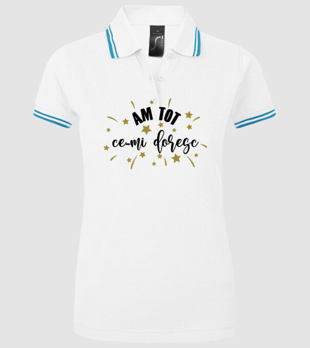 Am tot ce-mi doresc model alb pe tricou