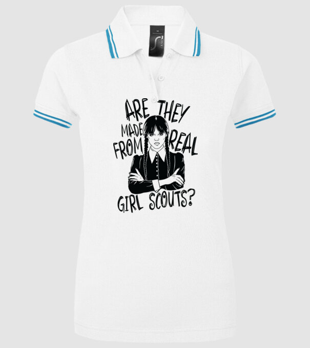 Are the made from real girl scouts model alb pe tricou