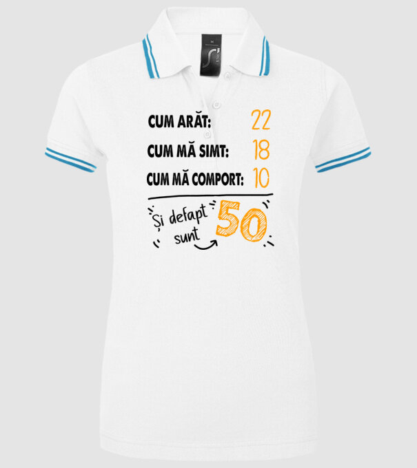 Aspect, senzație, comportament 50 Alb model alb pe tricou