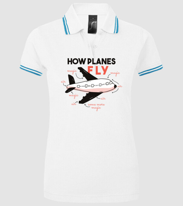 Avioane model alb pe tricou